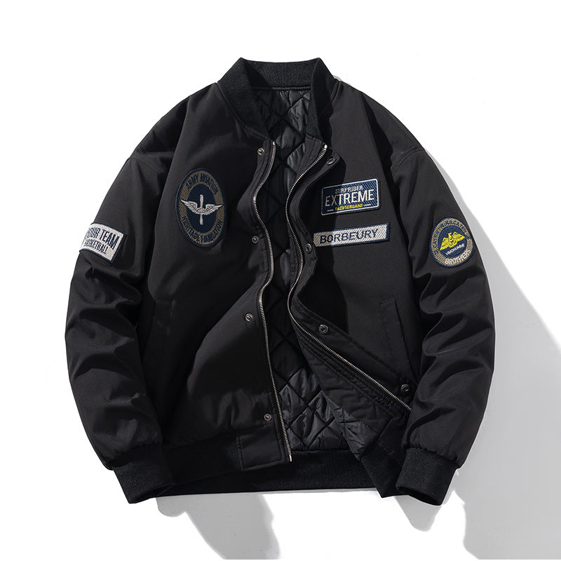 District Bexley Men's Embroidered Bomber Jacket