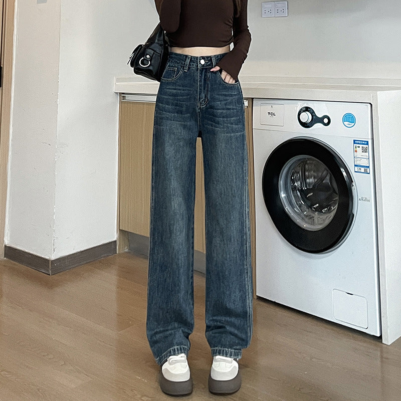 Indigo Bexley High-Waist Straight Jeans