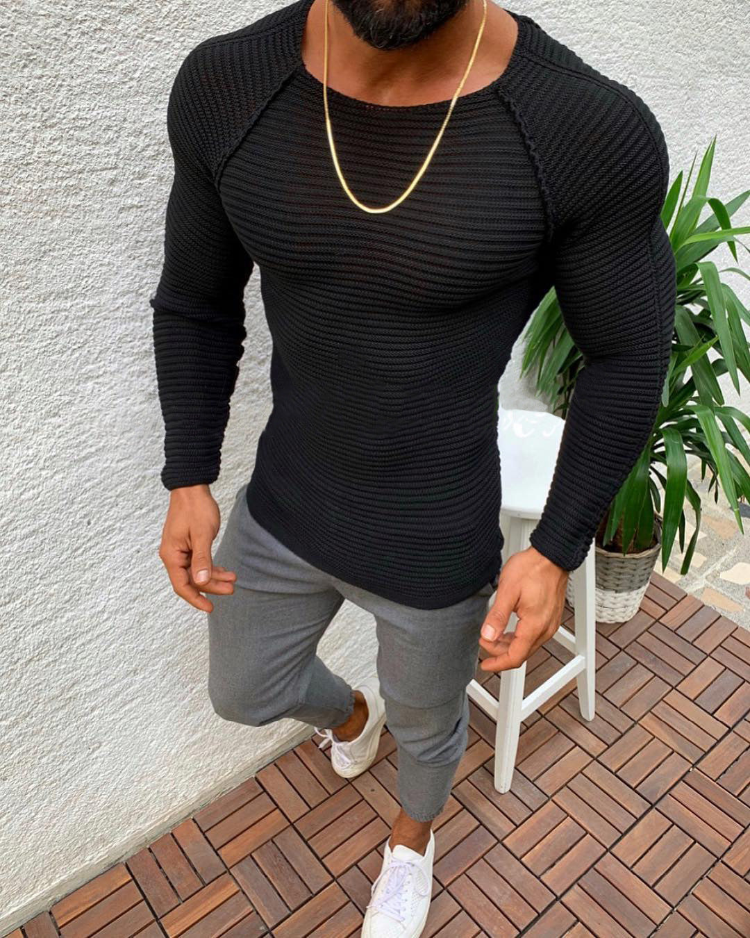 Atlas Men's Knit Slim Pullover