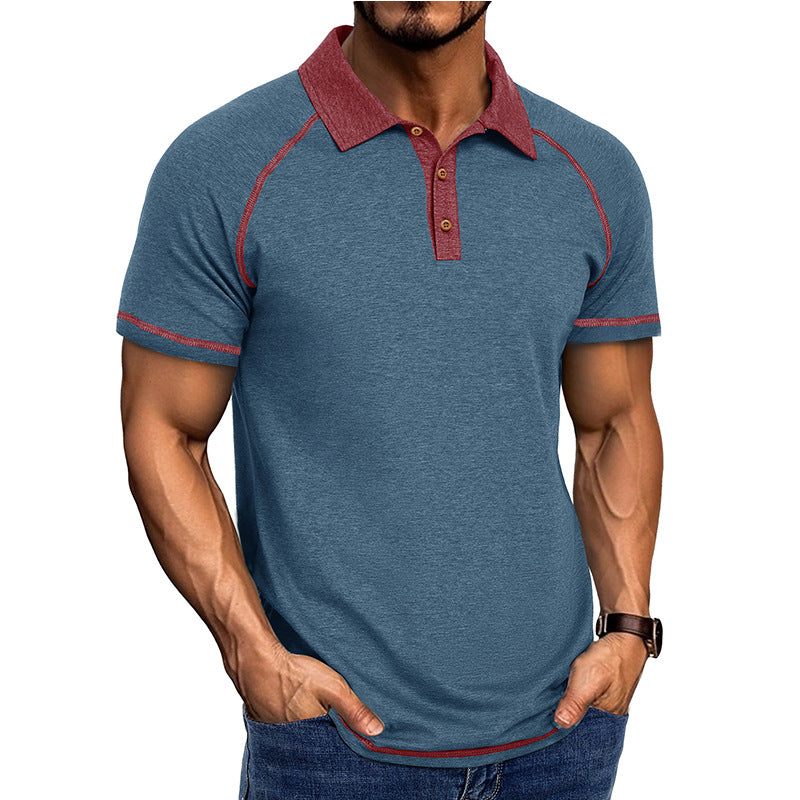 Metro Arden Men's Short-Sleeve Lapel T-Shirt