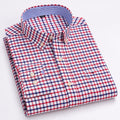 Metro Men's Cotton Long-Sleeve Plaid Shirt