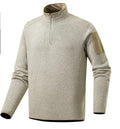 Atlas Men's Fleece-Lined Knit Stand-Collar Pullover