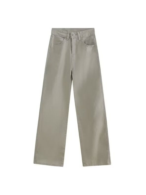 Indigo Solid Straight Jeans