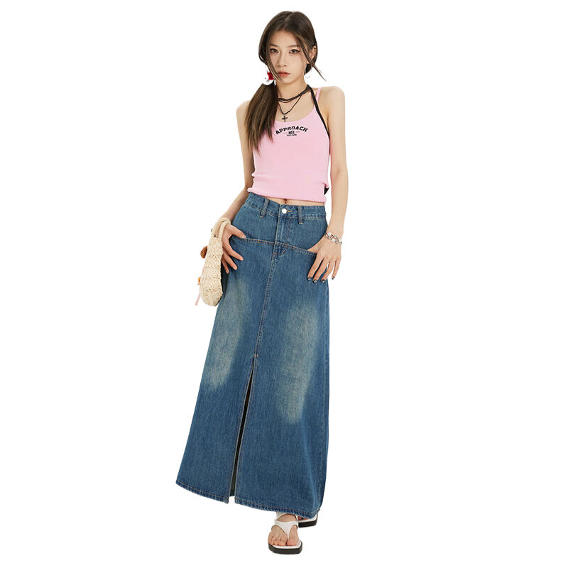 Sway Bexley High-Waist Denim Skirt