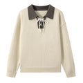 Atlas Men's Lapel Colour-Block Sweater