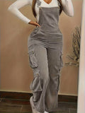 Rover Corduroy Straight Multi-Pocket Cargo Pants