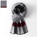 Ember Men's Wool Plaid Scarf