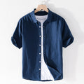 Metro Arden Men's Short-Sleeve Linen Shirt