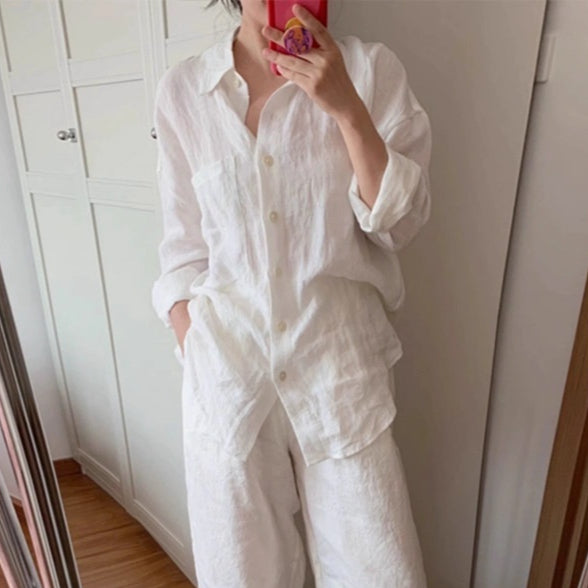 Flow Linen Cotton Co-ord Set