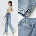 Indigo Nolan Wide-Leg Jeans