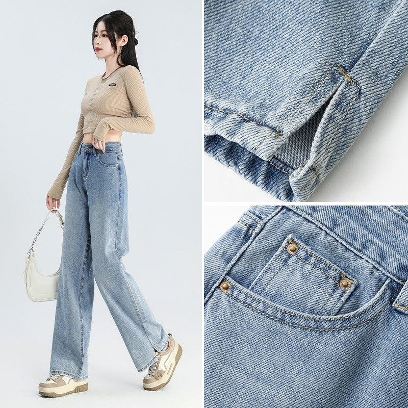 Indigo Nolan Wide-Leg Jeans