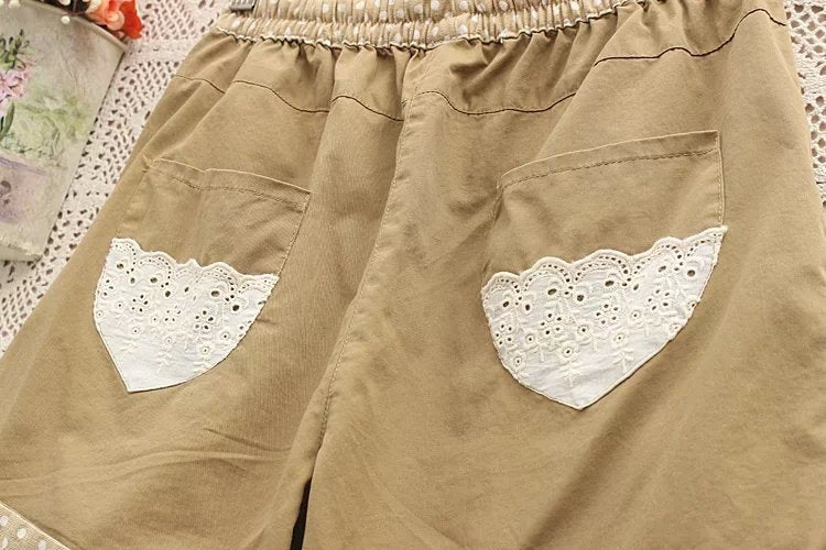 Flow Linen Cotton Embroidered Trousers
