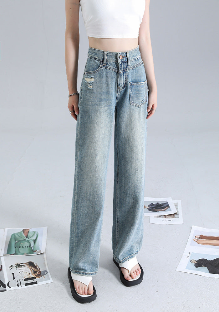 Indigo Dorset Straight Jeans
