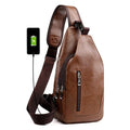 Carry Men's Leather Vintage Messenger Bag